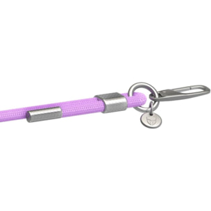 Bandoulière FORCE CASE Cordon violet détails Silver