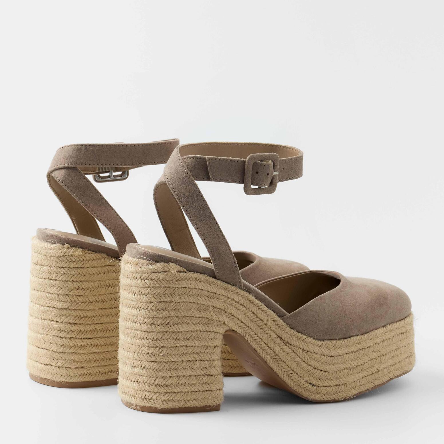 Sandalias de tacón Tina Topo Straw 11.5 cm