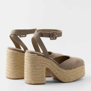 Sandalias de tacón Tina Topo Straw 11.5 cm