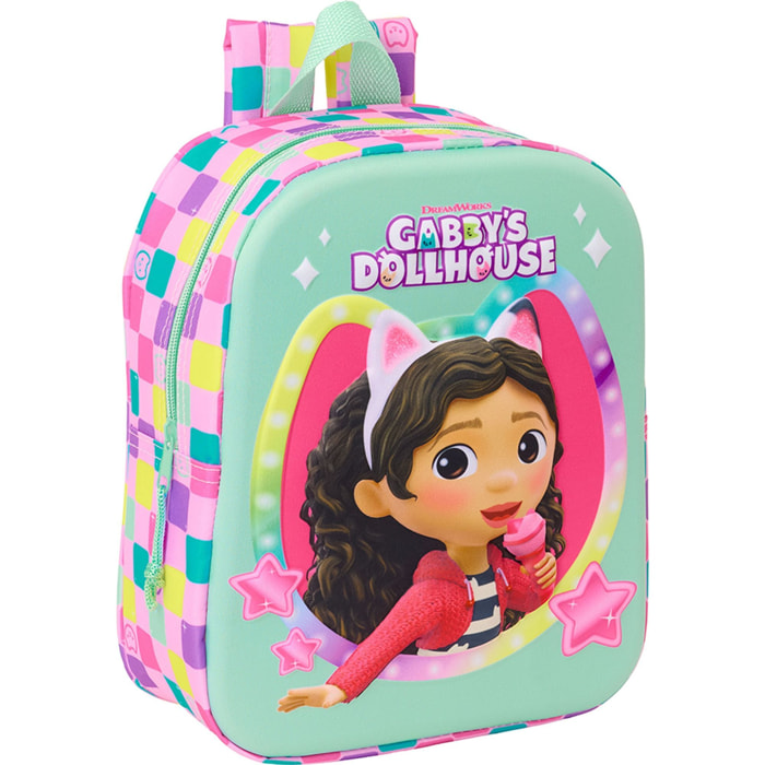 Mochila guarderia 3d gabbys dollhouse 3d