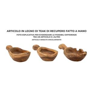 S/TASCHE SPOON IN TEAK RIC. CM 36X16X8 (PEZZI UNICI - NON RIP. IN SERIE)