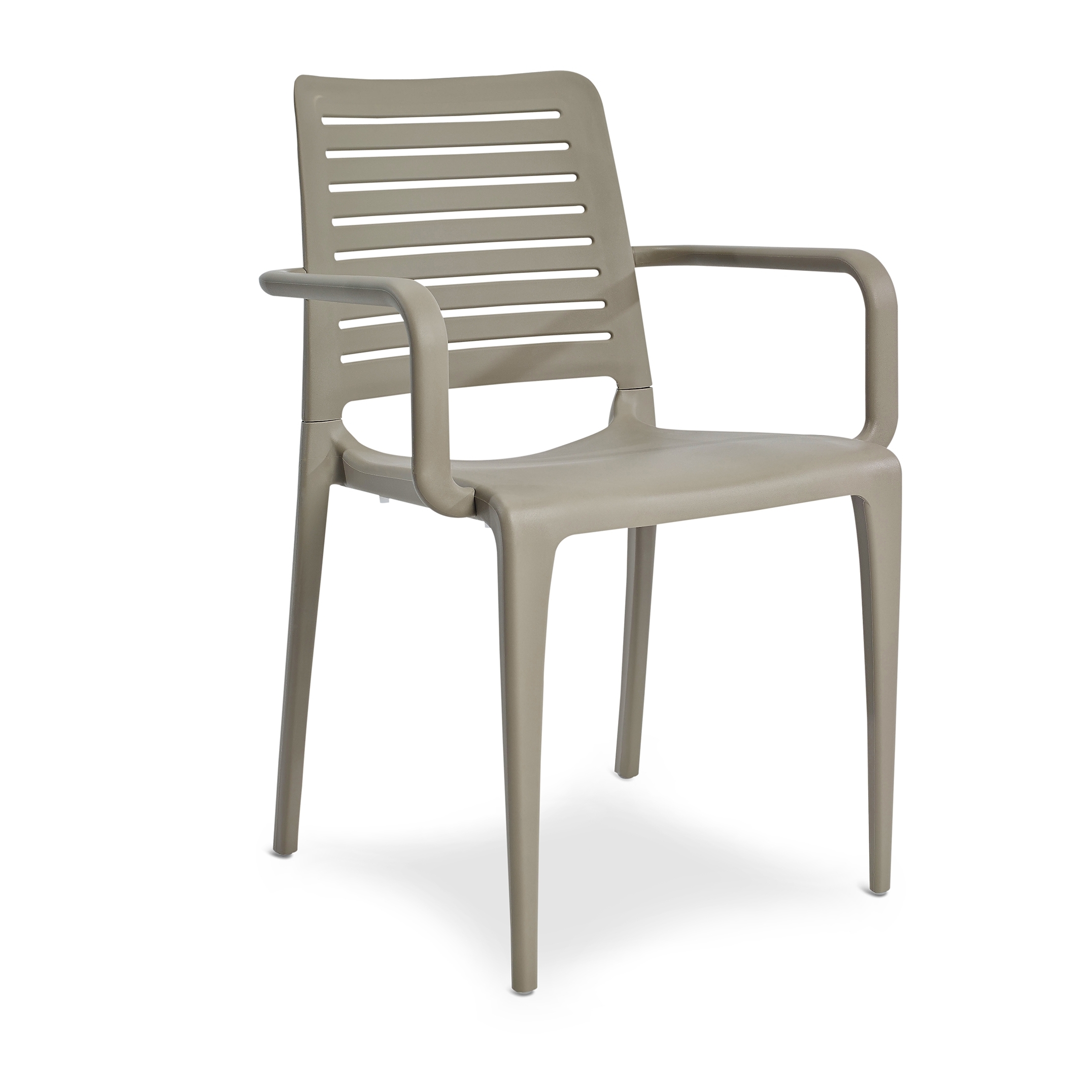 PARK - Fauteuil de jardin en polypropylène renforcé taupe