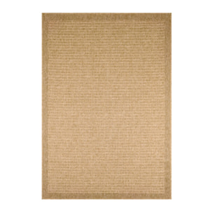 Tapis intérieur/extérieur effet toile de jute beige FINCH