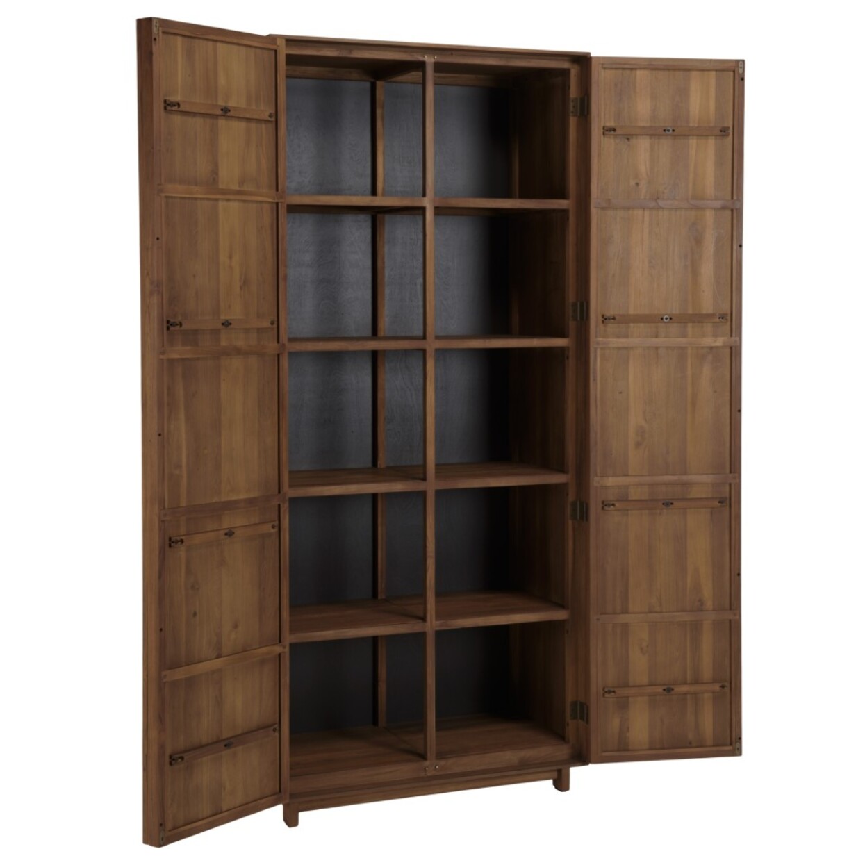 SIXTINE - Armoire 2 portes 90x200cm en bois de teck recyclé