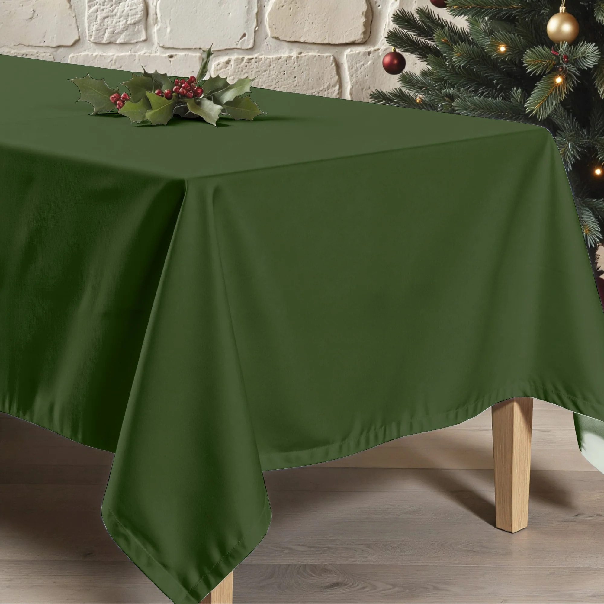 Nappe anti-taches Vert Uni