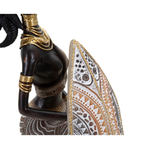 MASAI TRIBAL C/SCUDO CM 13,5X9X24,5