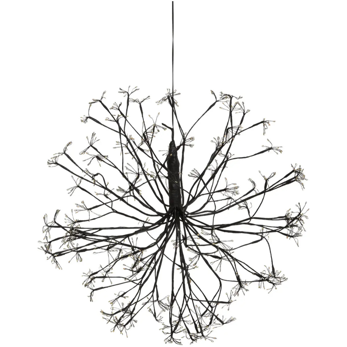 Décoration extérieure boule fleur lumineuse métal 1080 LED D.60cm