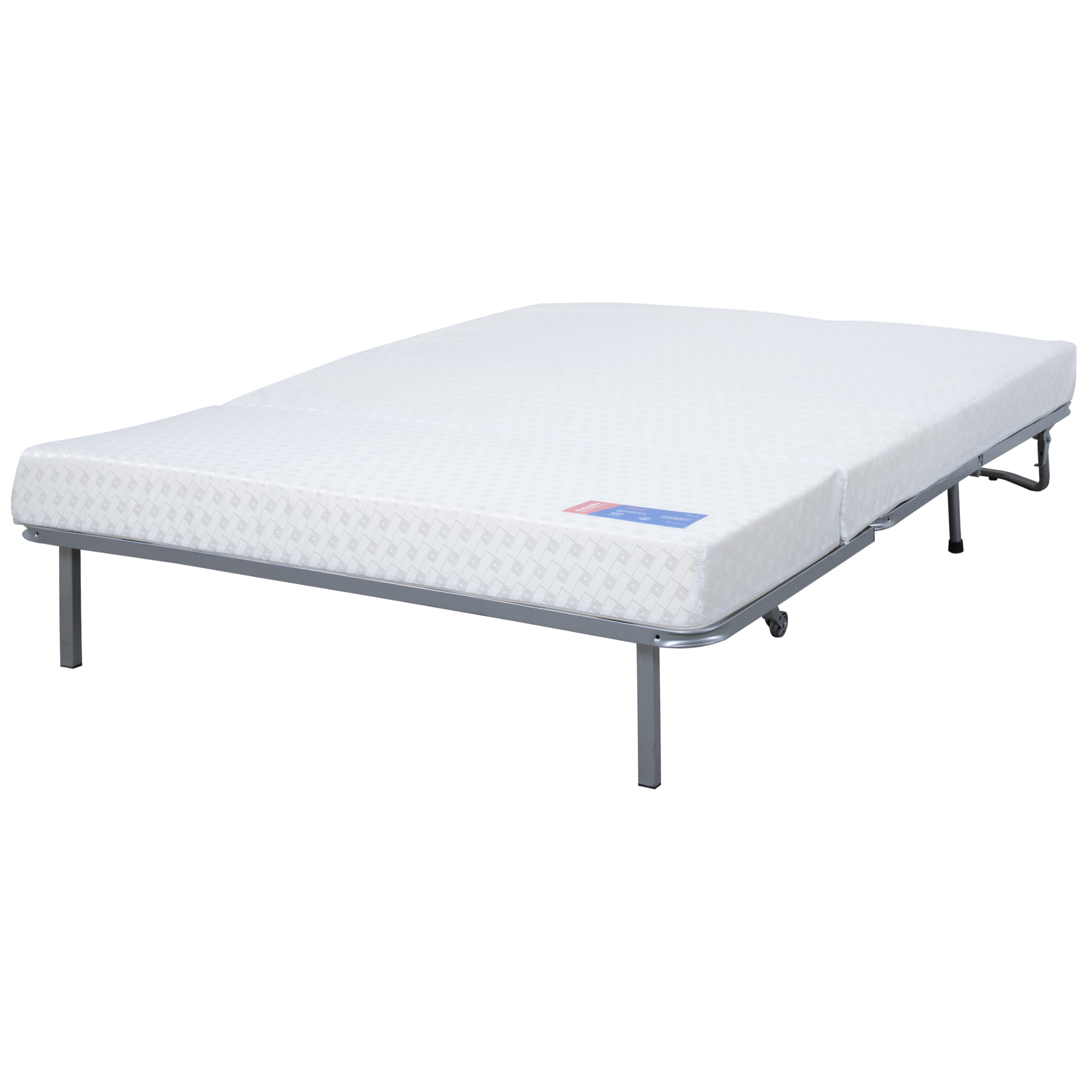 Banquette BZ ORLANDO 140x190, matelas Dunlopillo, rouge