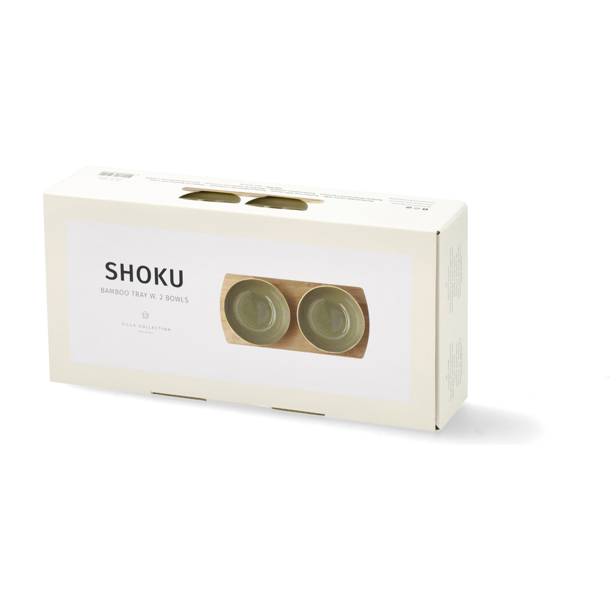 Plateau en bambou avec 2 bols Shoku