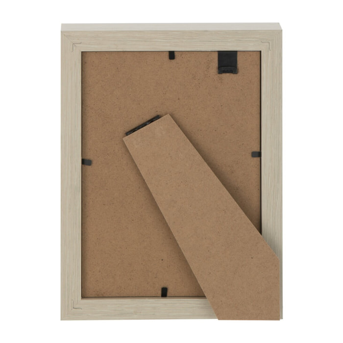 J-Line cadre photo Profondeur - bois - crème - medium - 2 pièces