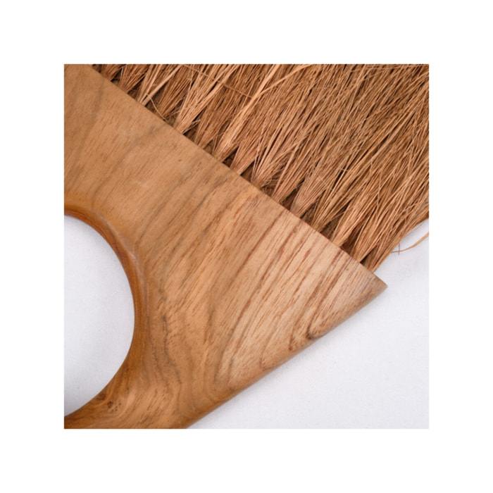 Brosse de nettoyage à anneau en fibres de coco et bois de teck - DARLA