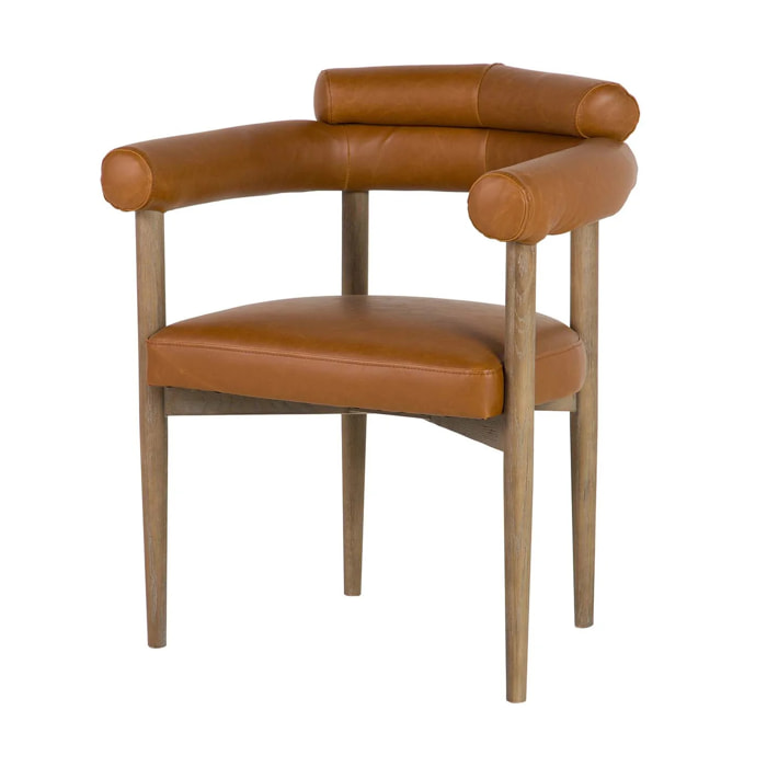 Silla Madera Fresno Marron 66x56x79 Cm