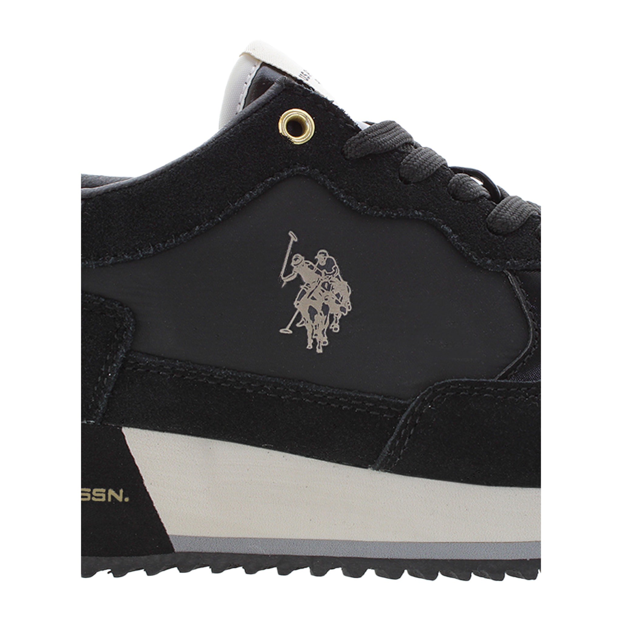 U.S. Polo Assn. - Sneakers SACHA005WDSN2 in camoscio per donna