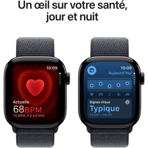 Montre connectée APPLE WATCH Serie 10 46mm Alu/Noir Loop Cellular