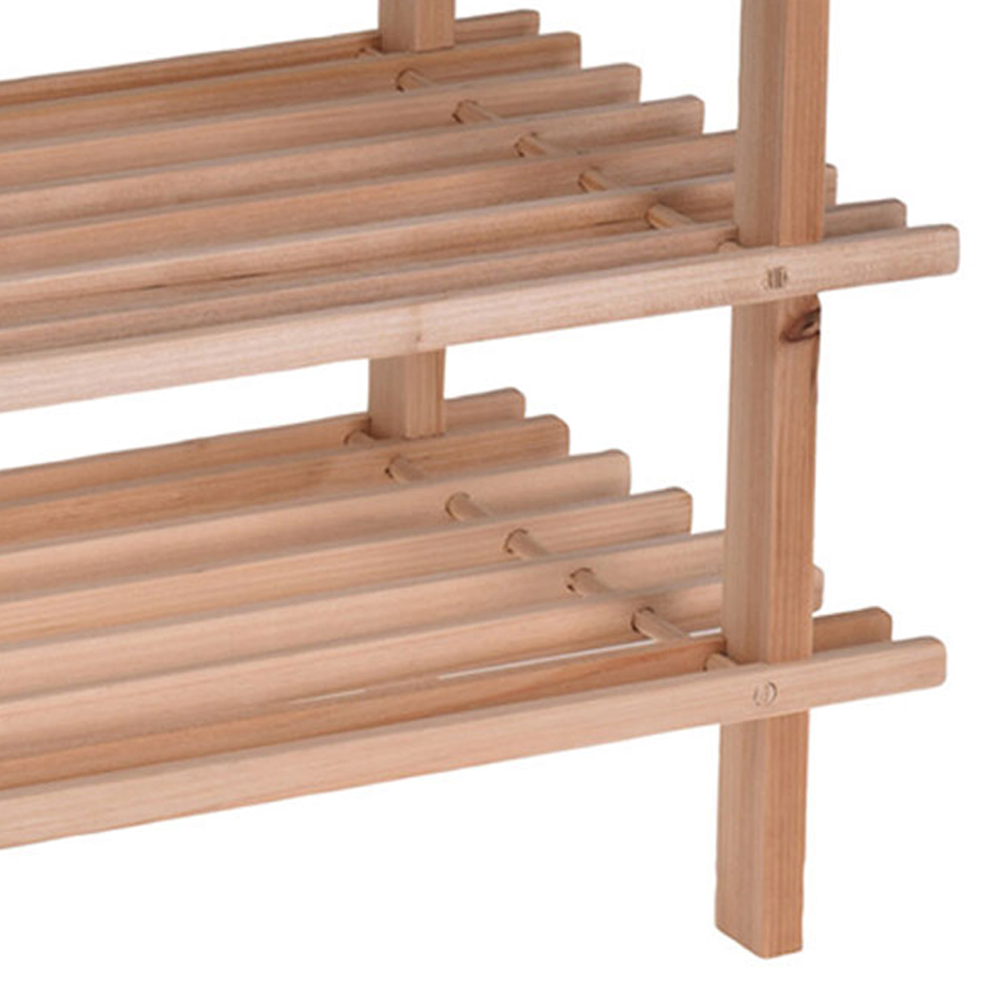 Zapatero de madera de abeto 77x26x40cm