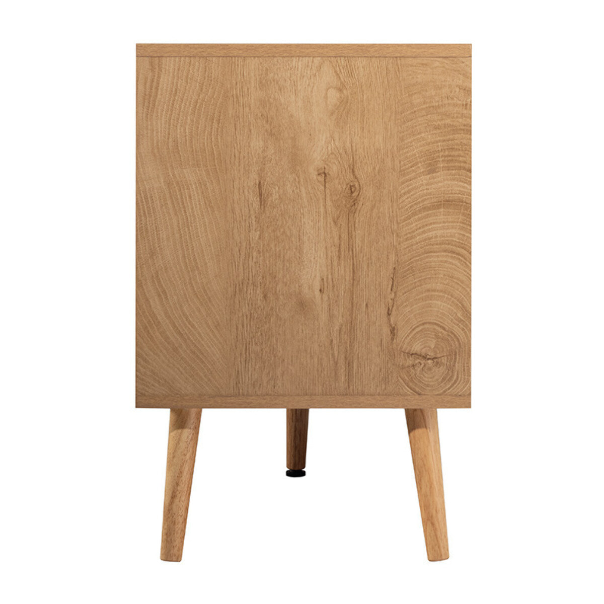 Goto - meuble tv - effet bois et cannage - 3 portes - 167 cm - Bois