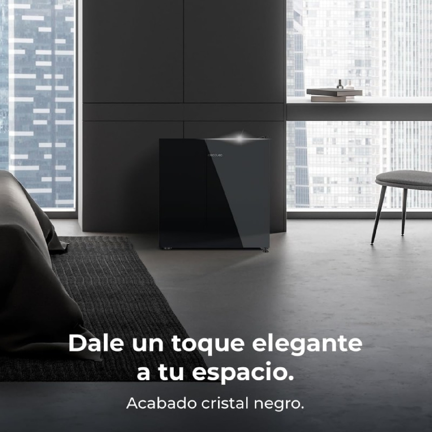 Cecotec Mini frigorífico Bolero CoolMarket TT 31 Dual Black Glass E