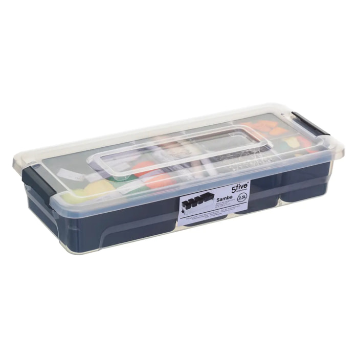 Boîte en plastique compartimentée "Samba" 2,5L