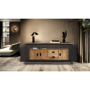 Aparador de Madera de Mango Estilo Industrial