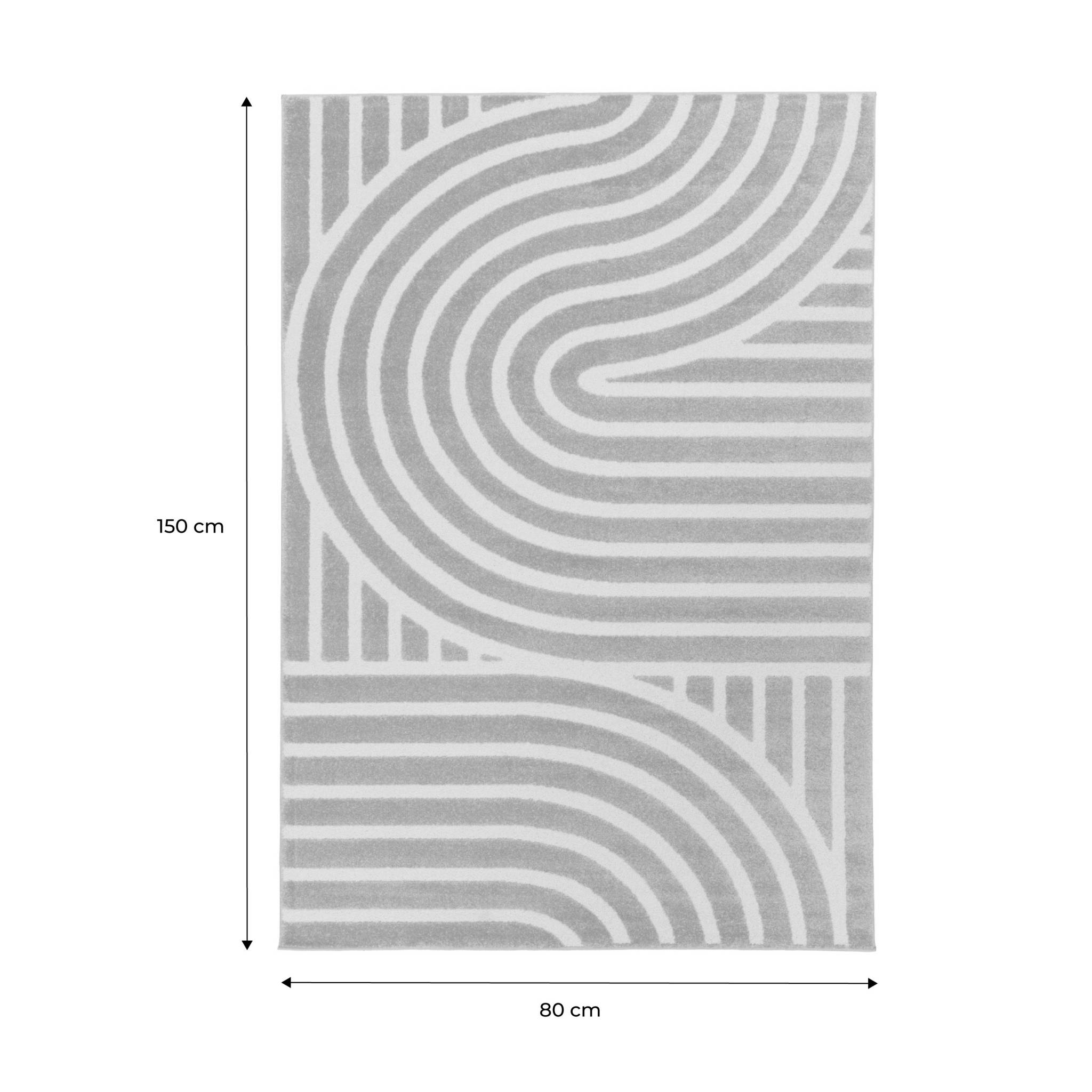 Tapis intérieur motif graphique taupe  ENZO