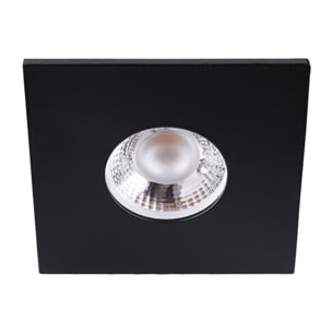 Ledsc4 LedsC4 Downlight LED Empotrable Cuadrado Fijo 382 Lúmenes 4000K Aluminio Negro Transparente para Iluminación Interior Decorativa y Funcionalidad en el Hogar