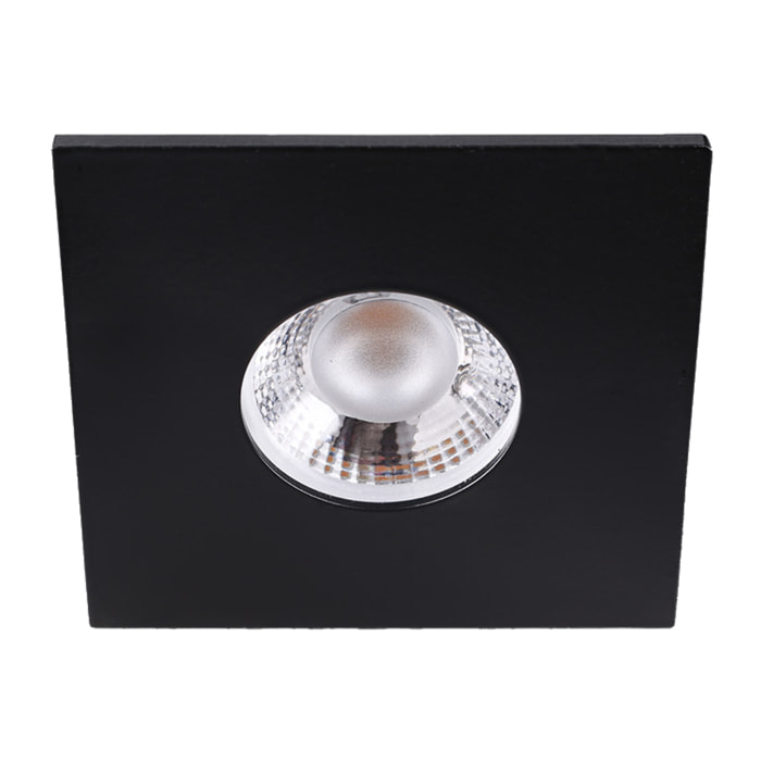 Ledsc4 LedsC4 Downlight LED Empotrable Cuadrado Fijo 382 Lúmenes 4000K Aluminio Negro Transparente para Iluminación Interior Decorativa y Funcionalidad en el Hogar