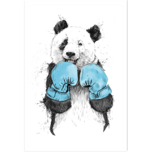 Affiche enfant boxe panda  Affiche seule