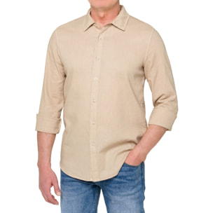 Camicia in lino Hot Buttered Saunders Beige
