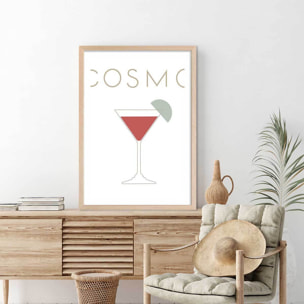 Affiche  pause cosmo Affiche sous cadre bois