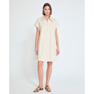 Abito camicia a maniche corte