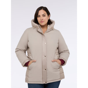 Fiorella Rubino - Plumífero híbrido con capucha - Gris