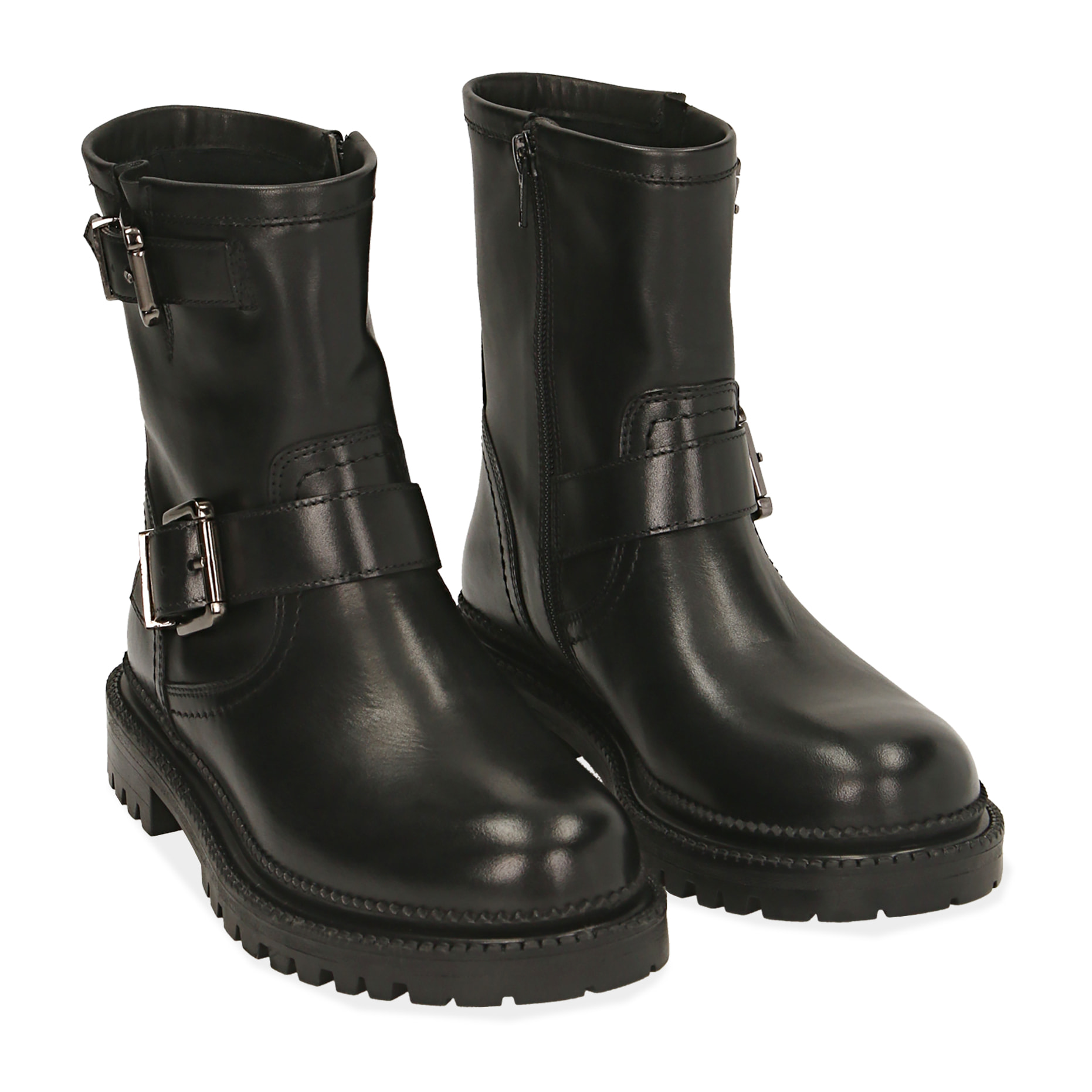 Bikers neri in pelle