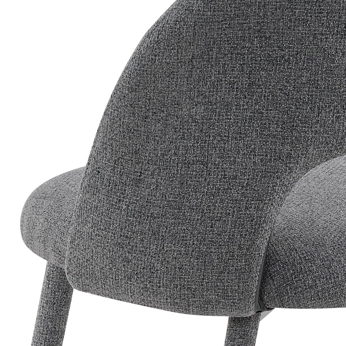Lot de 4 chaises de salle à manger Tomasucci SELMA, en tissu, gris, 54 × 51 × 79 cm