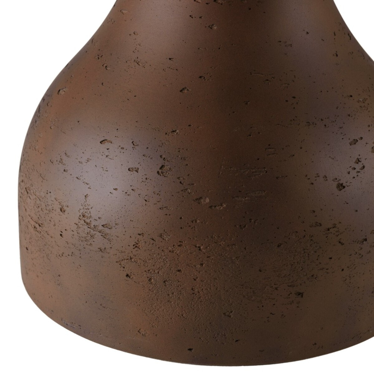 NESTOR - Table basse ronde en béton marron D52cm