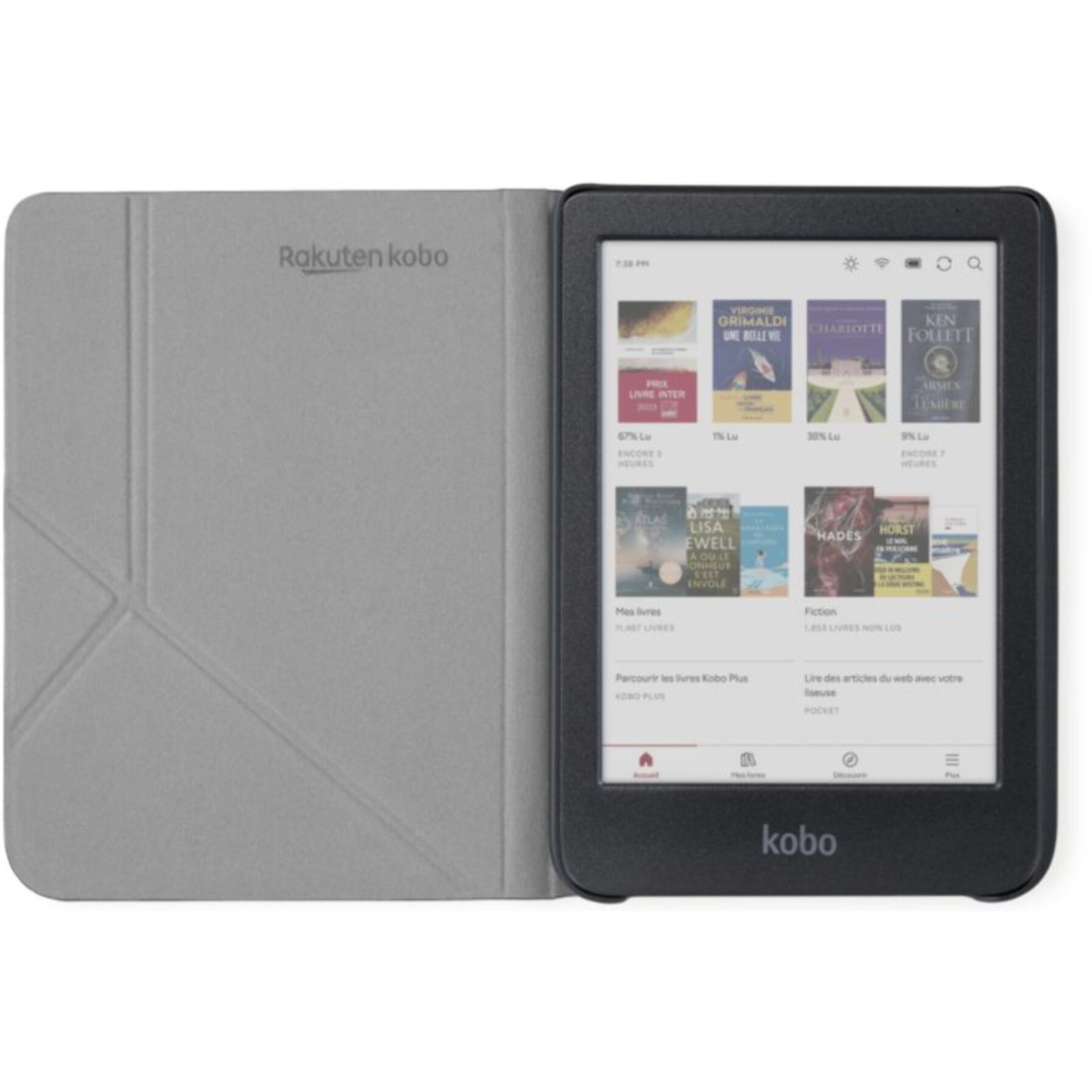 Pochette KOBO Clara Colour/BW Sleepcover Noire
