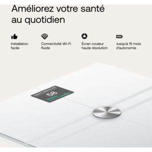 Pèse personne connecté WITHINGS Body Comp Blanc