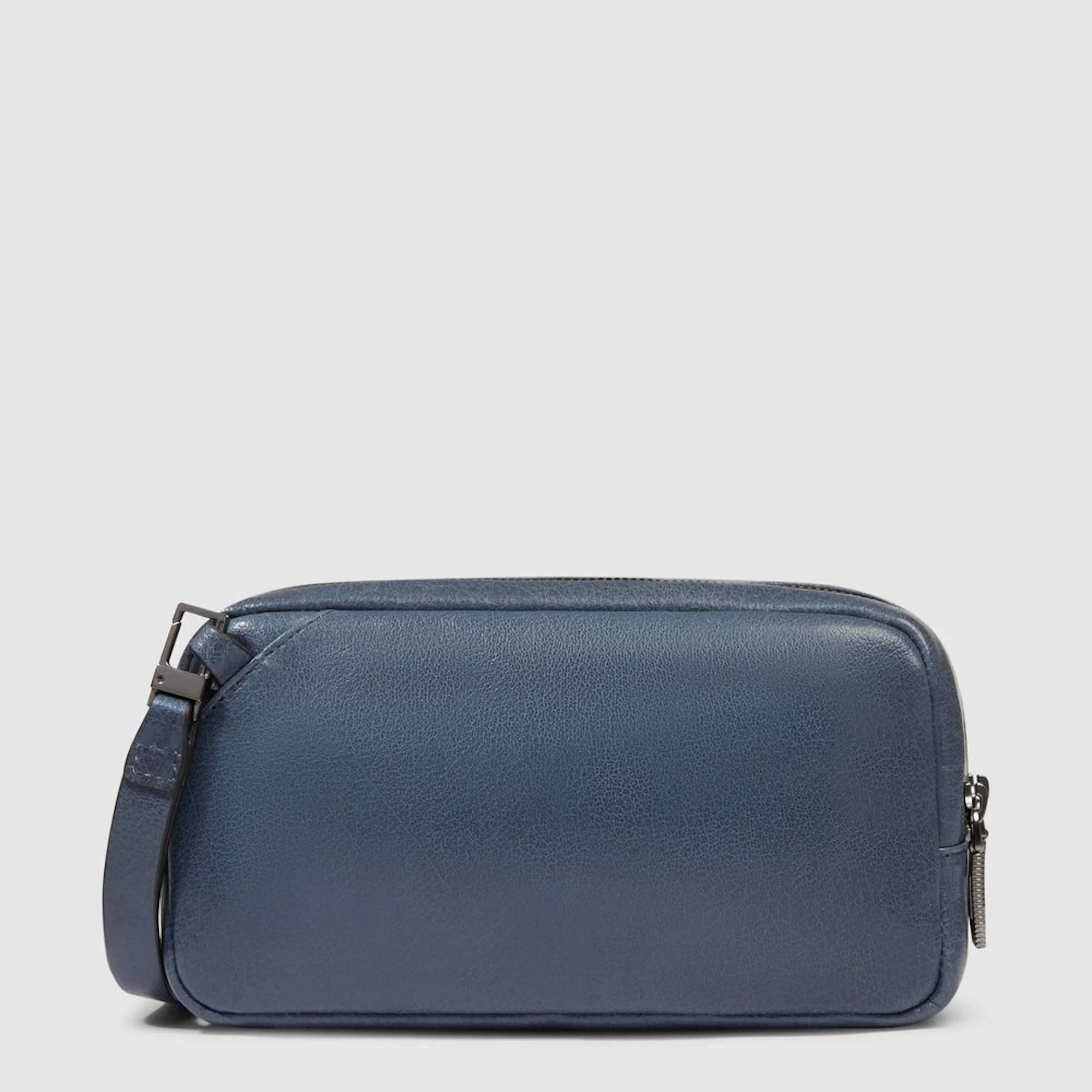 Piquadro Pochette in pelle con polsiera rimovibile e protezione RFID