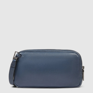 Piquadro Pochette in pelle con polsiera rimovibile e protezione RFID