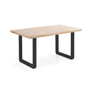 Mesa de comedor Roma Negro - Roble