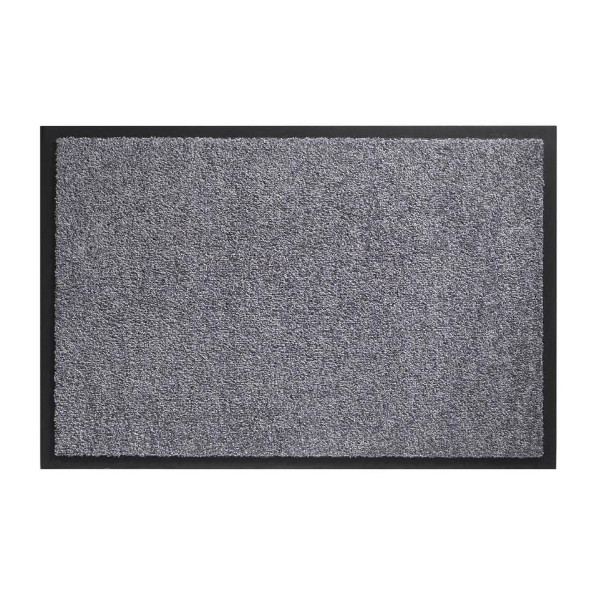 Paillasson TWISTER Gris 60x180 Fait en Europe en polyamide doux et soyeux