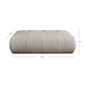 Onyx - pouf modulable - en tissu - Gris foncé