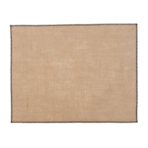 Set de table en jute enduite - Noir