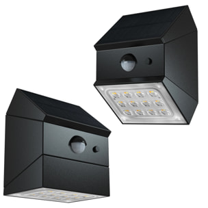 2 Appliques murales solaires LUMICUBE H12cm