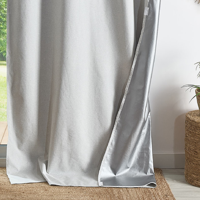 Rideau thermique et occultant  hiver - été - Ecru