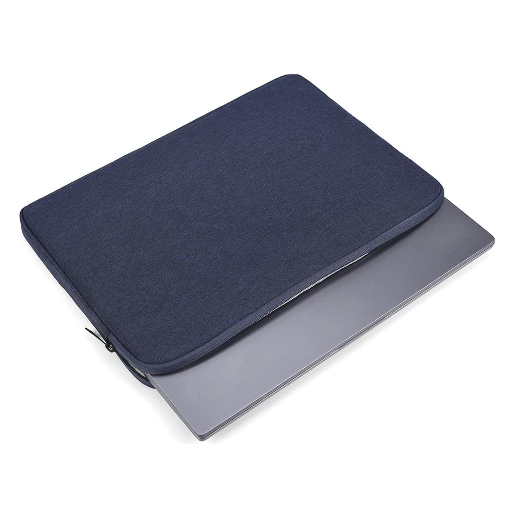 DAM Funda de neopreno universal para tablet de 12 pulgadas. Acabado terciopelo con tratamiento deperlante hidrófugo. Cierre de cremallera. 23x2,5x32 Cm. Color: Azul Marino