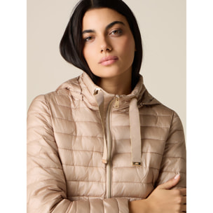 Oltre - Piumino lightweight con cappuccio - Beige