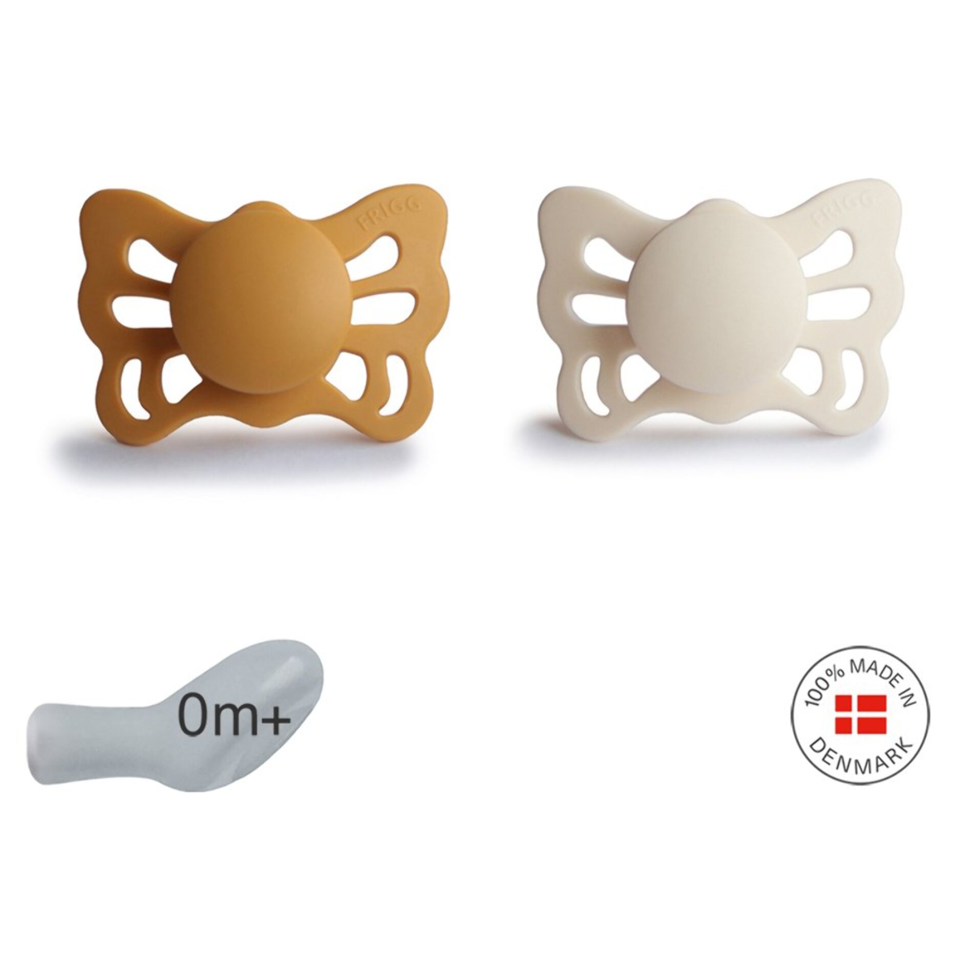 Frigg Pack 2 Chupetes Anat. Silicona Butterfly