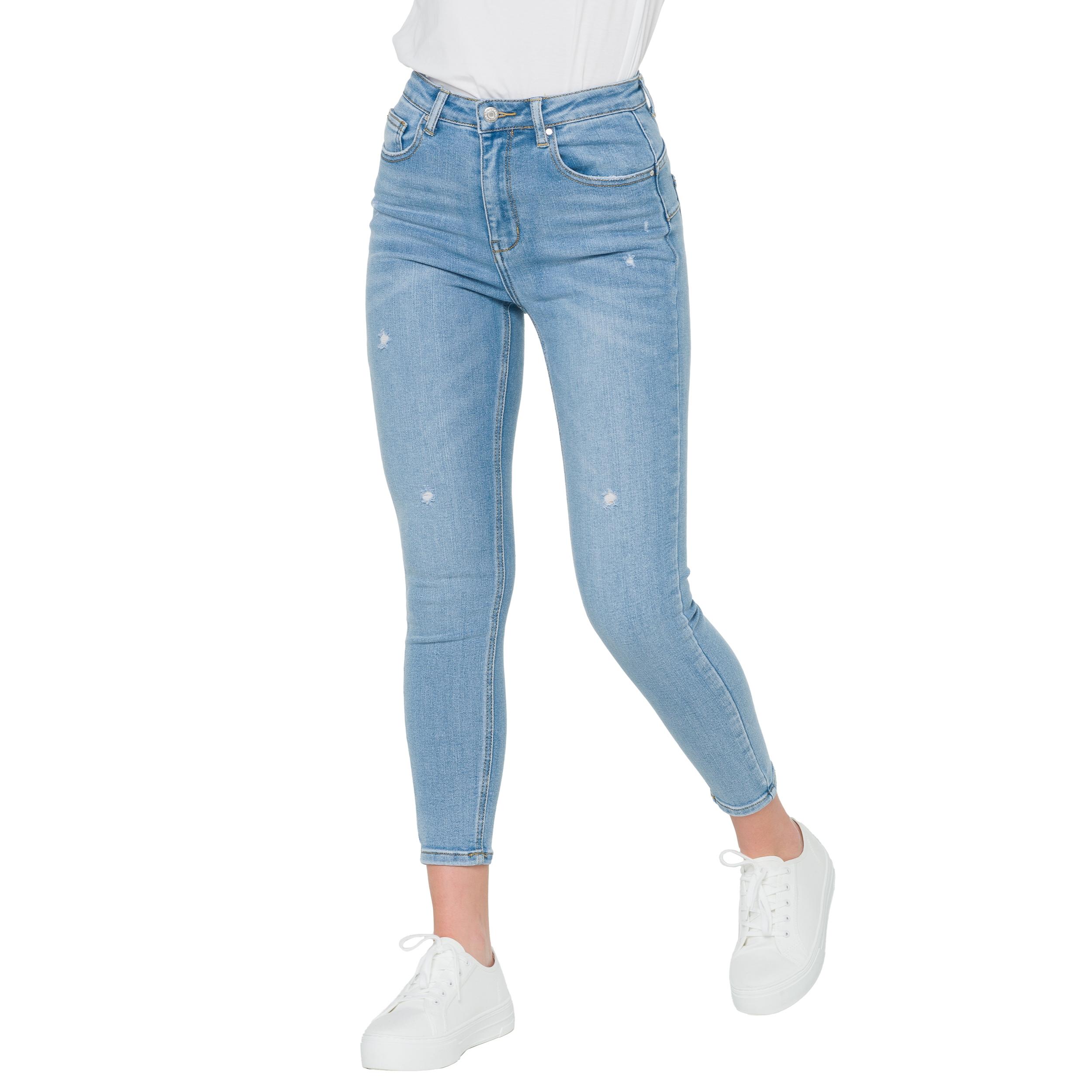 Pantalone denim Hot Buttered Xenia blu chiaro