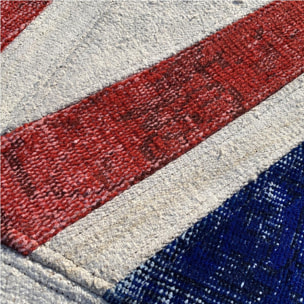 Tapis salon Union Jack fait main