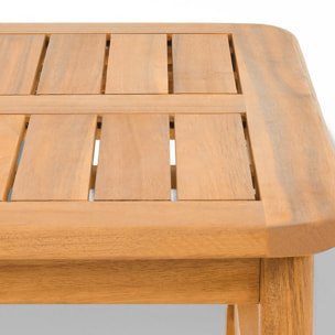 Table basse de jardin rectangulaire en bois FSC - SYMI